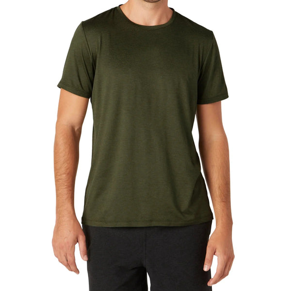 Army Green Plain Short-Sleeved Branded Tshirts for Men