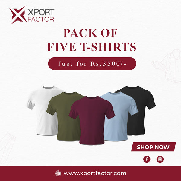 Pack of 5 - Short Sleeve T Shirts